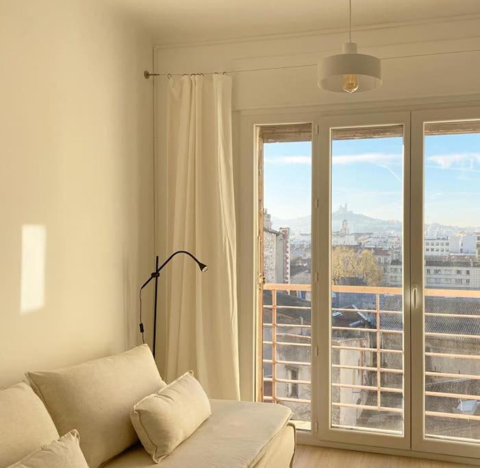 Vue Mer Et Et Notre Dame Centre Ville Avec Balcon Et Parking Marsylia Zewnętrze zdjęcie